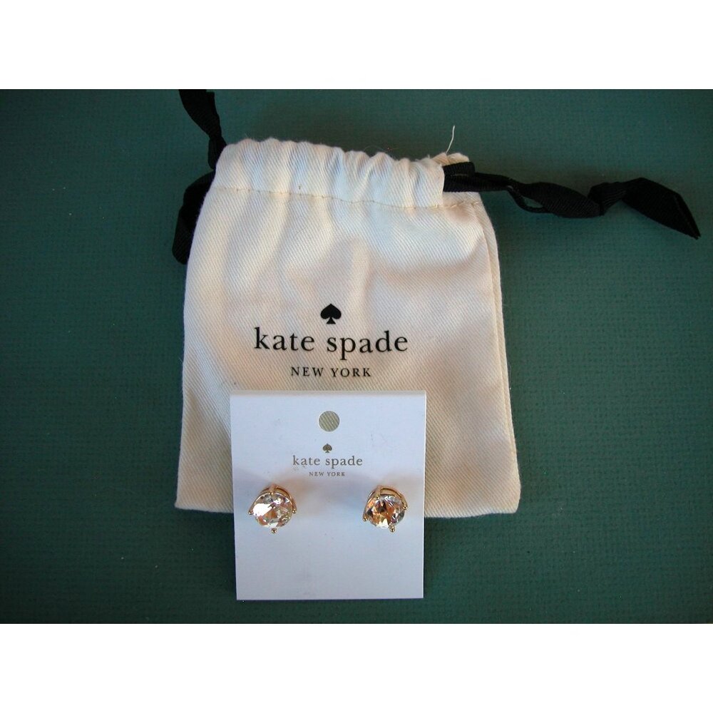 Kate Spade New York Crystal Stud Earrings In Gold-Tone